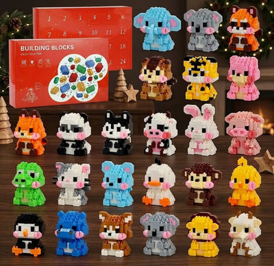 Mini Animal Building Brick Advent Calendar 2026 | 24 Animals to Build