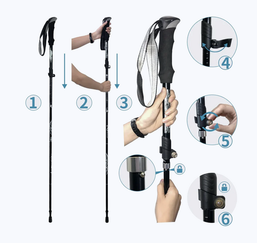 FlexiBrace™ Bastoncini da camminata pieghevoli