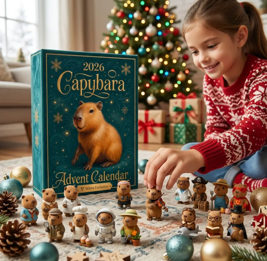 Capybara Advent Calendar 2026 | 24 Cuddly Countdown Surprises