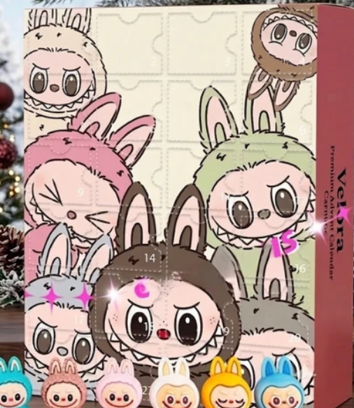 Labubu Advent Calendar 2026 | 24 Doors, 24 Blind Box Monster Figures