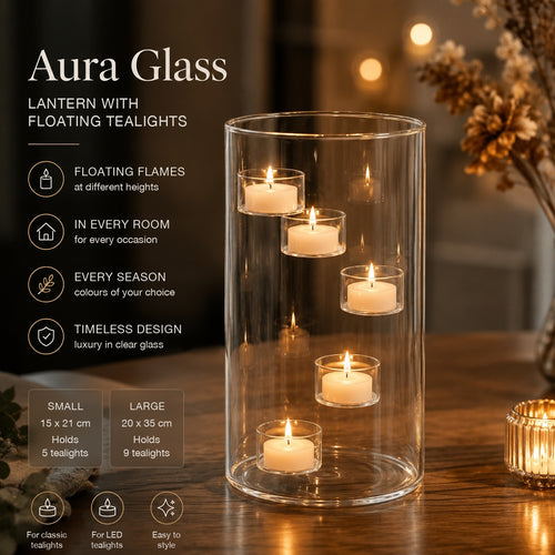 Aura Glass™ | Floating Tealight Lantern