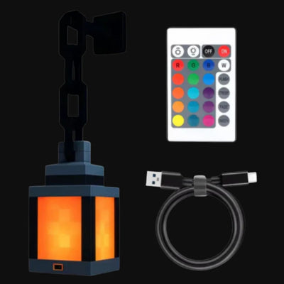 Pixel Lantern with chain, remote control and USB-C cable