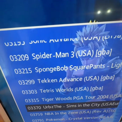 Search games by name in the menu