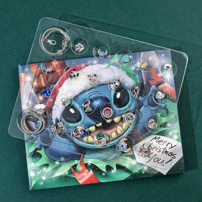 The tray of 24 doors with the charms and bracelets