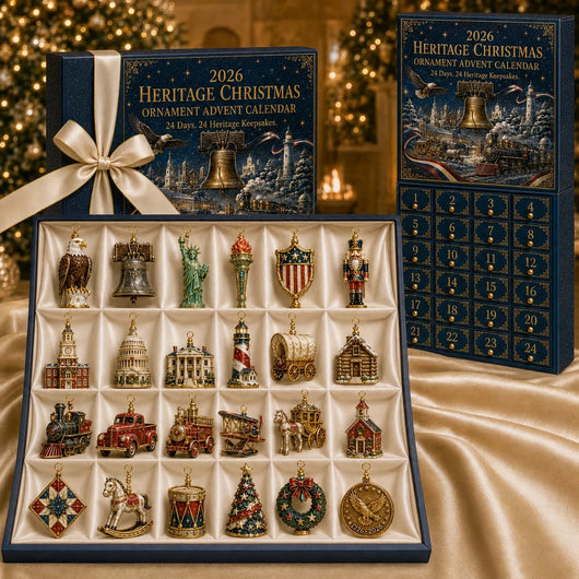 America 250th Anniversary Advent Calendar 2026 | 24 Heritage Christmas Ornaments