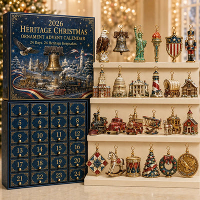 America 250th Anniversary Advent Calendar 2026 | 24 Heritage Christmas Ornaments