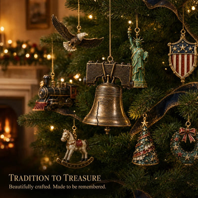 America 250th Anniversary Advent Calendar 2026 | 24 Heritage Christmas Ornaments