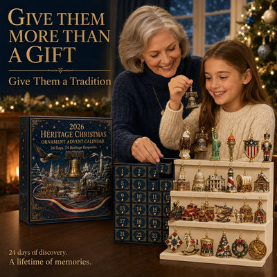 America 250th Anniversary Advent Calendar 2026 | 24 Heritage Christmas Ornaments