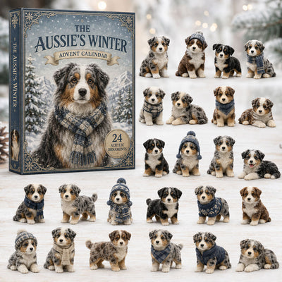 Australian Shepherd Advent Calendar 2026 | 24 Aussie Ornaments
