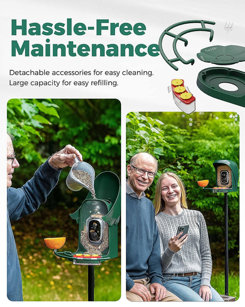 Bird Feeder Camera | Smart Solar Bird Feeder with 2K Camera, Night Vision and AI Bird Identification