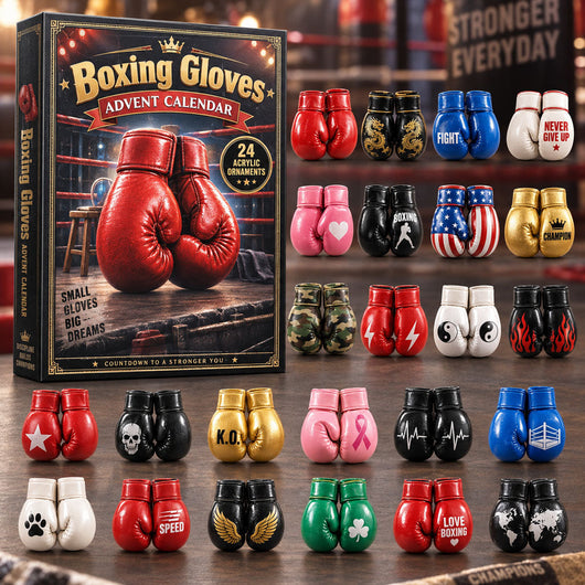 Boxing Advent Calendar 2026 | 24 Boxing Acrylic Ornaments, Gift for Boxing Lovers