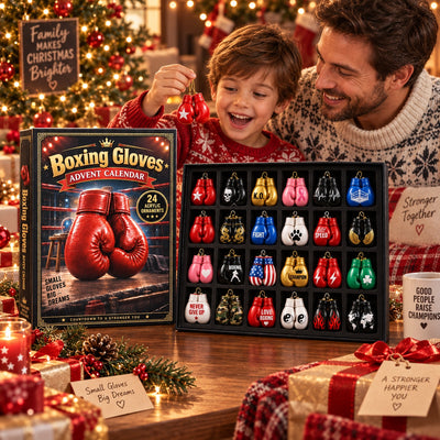 Boxing Advent Calendar 2026 | 24 Boxing Acrylic Ornaments, Gift for Boxing Lovers