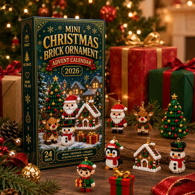 Christmas Brick Ornament Advent Calendar 2026 | 24 Mini Building Block Ornaments