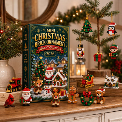 Christmas Brick Ornament Advent Calendar 2026 | 24 Mini Building Block Ornaments