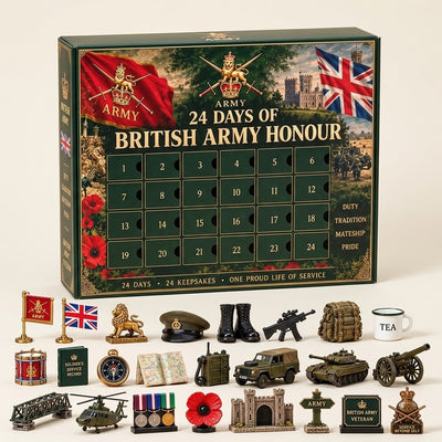 24 Days of British Army Honour Advent Calendar 2026 | 24 Military Keepsakes, Gift for Veterans