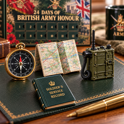 24 Days of British Army Honour Advent Calendar 2026 | 24 Military Keepsakes, Gift for Veterans