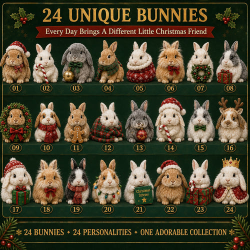 Bunny Christmas Advent Calendar 2026 | 24 Bunny Figures