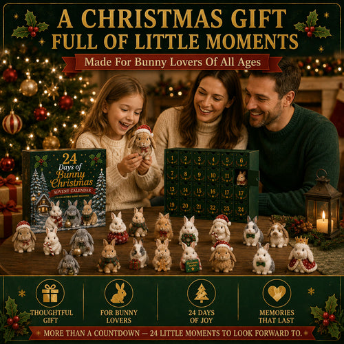 Bunny Christmas Advent Calendar 2026 | 24 Bunny Figures
