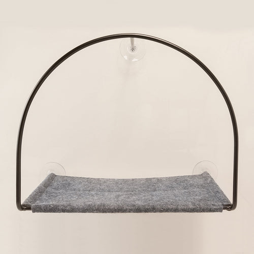 Cat Window Hammock with Steel Frame | Cat Window Perch, Suction Cup Window Seat for Indoor Cats up to 30 lbs