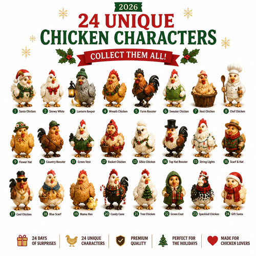 Chicken Advent Calendar 2026 | 24 Christmas Chicken Characters