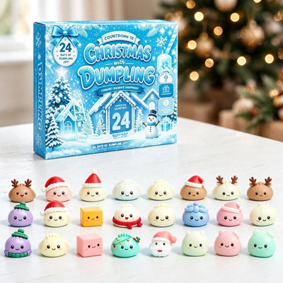 Christmas Dumpling Squishy Advent Calendar 2026 | 24 Slow Rise Squishy Toys
