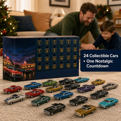 Classic American Cars Advent Calendar 2026 | 24 Collectible Die-Cast Vintage Cars