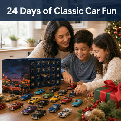 Classic American Cars Advent Calendar 2026 | 24 Collectible Die-Cast Vintage Cars