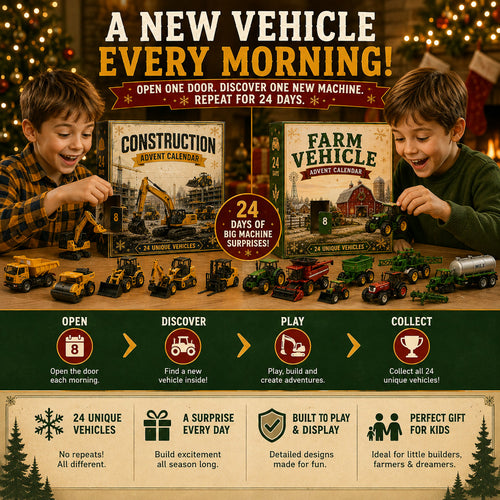Construction Vehicle Advent Calendar 2026 | 24 Big Machines
