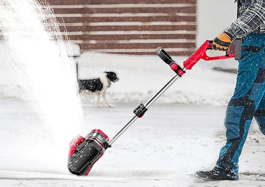 Cordless Snow Shovel 20V with 2 Batteries and Charger | Electric Snow Shovel, Battery Snow Blower, Power Shovel for Driveway and Steps
