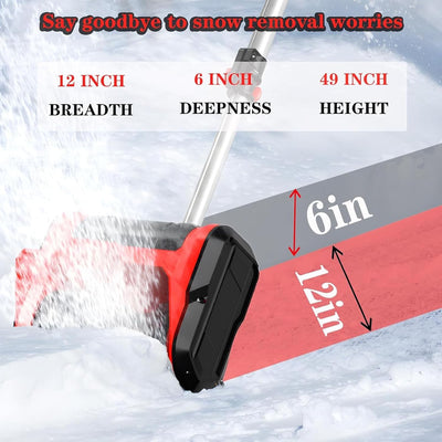 Cordless Snow Shovel 20V with 2 Batteries and Charger | Electric Snow Shovel, Battery Snow Blower, Power Shovel for Driveway and Steps
