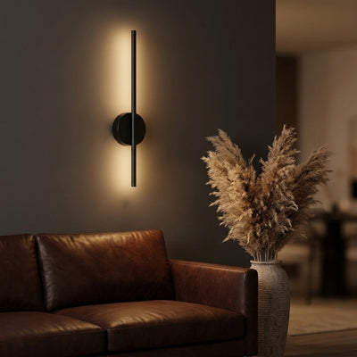 Cordless Wall Sconce Rechargeable with Remote, Set of 2 | Battery Operated Wall Light, No Wiring LED Wall Lamp, Black