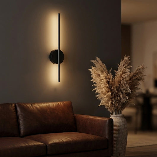 Cordless Wall Sconce Rechargeable with Remote, Set of 2 | Battery Operated Wall Light, No Wiring LED Wall Lamp, Black