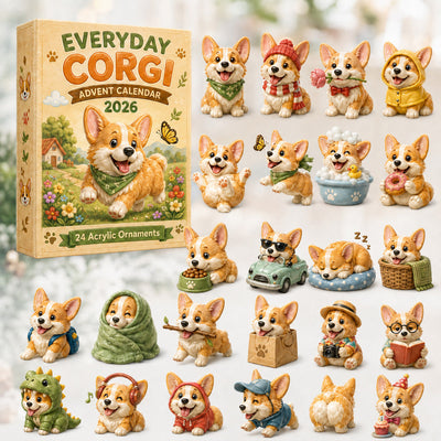 Corgi Advent Calendar 2026 | 24 Corgi Ornaments