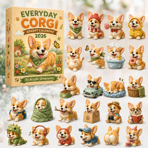 Corgi Advent Calendar 2026 | 24 Corgi Ornaments