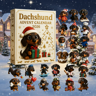 Dachshund Advent Calendar 2026 | 24 Dachshund Figures