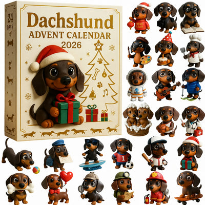 Dachshund Advent Calendar 2026 | 24 Dachshund Figures