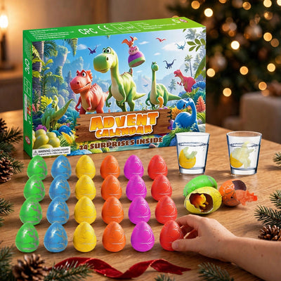 Dinosaur Egg Advent Calendar 2026 | 24 Hatching Dino Eggs, Drop in Water and Watch Them Hatch