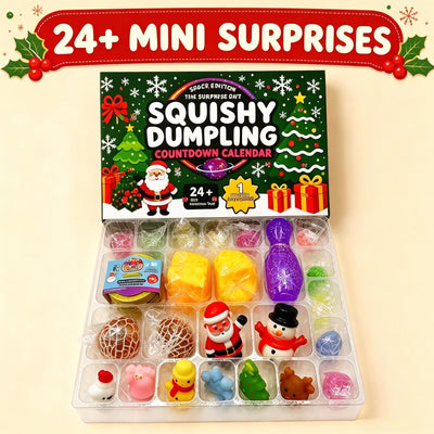 Squishy Dumpling Advent Calendar 2026 | 24 Mini Squishy Toys and 1 Big Surprise