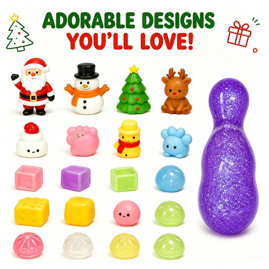 Squishy Dumpling Advent Calendar 2026 | 24 Mini Squishy Toys and 1 Big Surprise