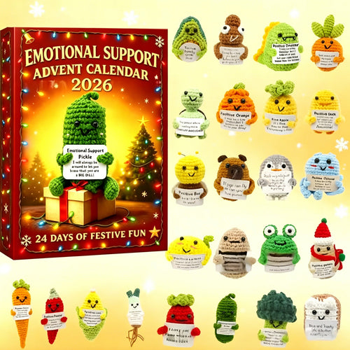 Emotional Support Advent Calendar 2026 | 24 Positive Pals