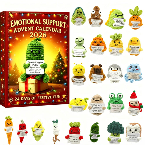 Emotional Support Advent Calendar 2026 | 24 Positive Pals