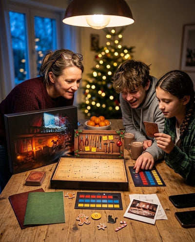 Escape Room Advent Calendar, 24 Days of Riddles and Puzzles, Christmas Mystery Game for Families, Teens and Adults, Ages 10+