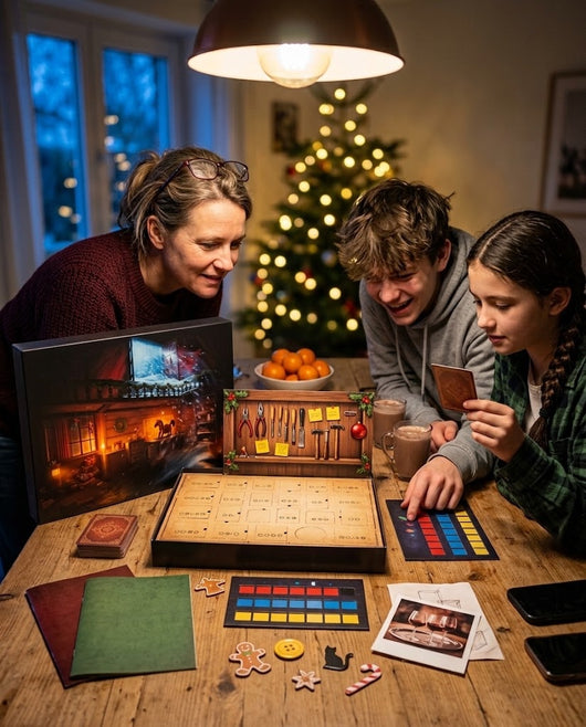 Escape Room Advent Calendar, 24 Days of Riddles and Puzzles, Christmas Mystery Game for Families, Teens and Adults, Ages 10+