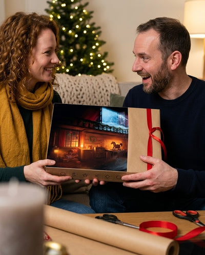 Escape Room Advent Calendar, 24 Days of Riddles and Puzzles, Christmas Mystery Game for Families, Teens and Adults, Ages 10+