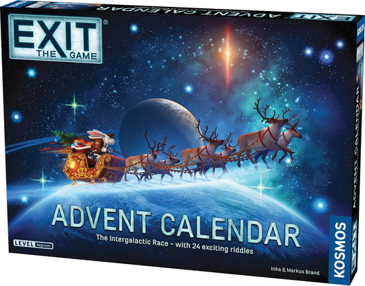 Escape Room Advent Calendar, 24 Days of Riddles and Puzzles, Christmas Mystery Game for Families, Teens and Adults, Ages 10+