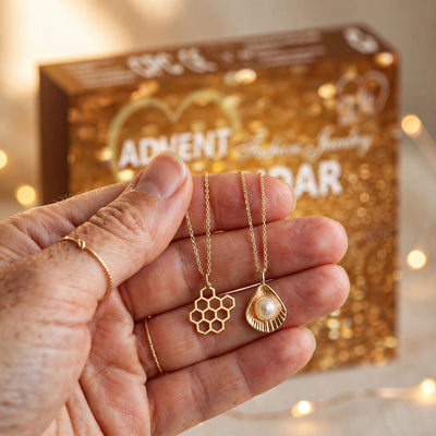 Jewelry Advent Calendar 2026 | 24 Gold Tone Necklaces, Rings and Earrings