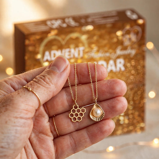 Jewelry Advent Calendar 2026 | 24 Gold Tone Necklaces, Rings and Earrings