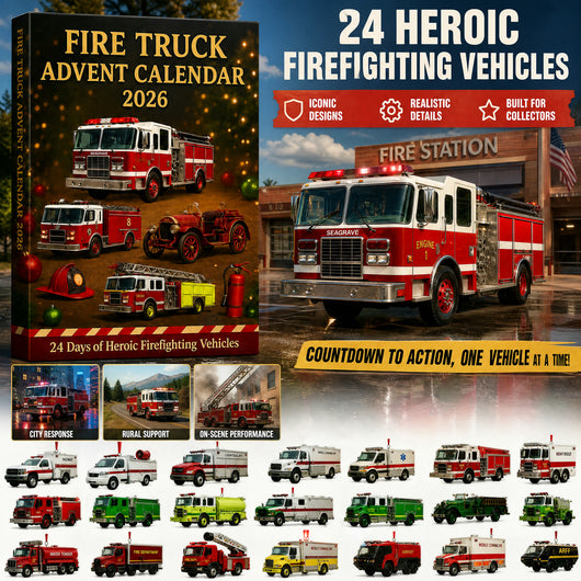 Fire Truck Advent Calendar 2026 | 24 Firefighting Vehicles