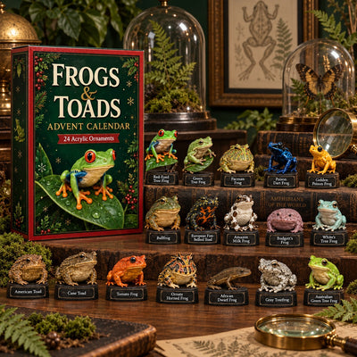 Frogs & Toads Advent Calendar 2026 | 24 Frog Figures, Gift for Frog Lovers