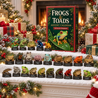 Frogs & Toads Advent Calendar 2026 | 24 Frog Figures, Gift for Frog Lovers